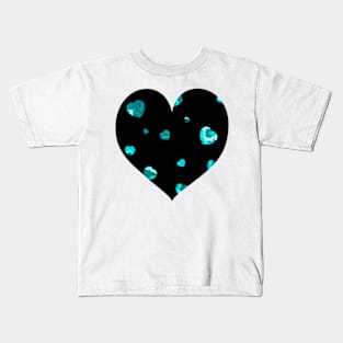 Chaotic Hearts, Dapple Series - Light Blue Kids T-Shirt